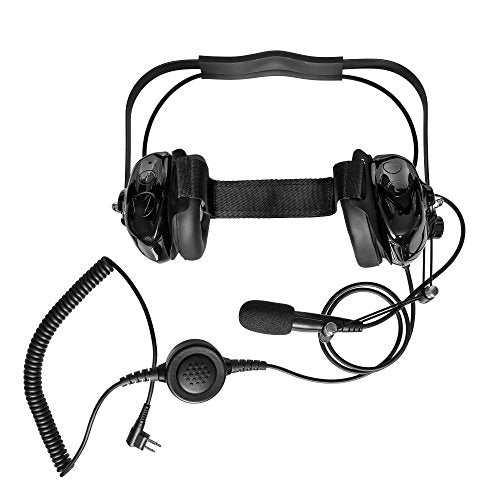 Maxtop AHDH0032-BK-H1 Two Way Radio Noise Cancelling Headset for RCA XR150 BR250 Hytera HYT TC-500 TC-508 TC-518 TC-600