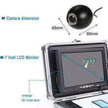 Load image into Gallery viewer, SYANSPAN Fish Finder Underwater Fishing Video Camera 7&quot; TFT LCD Monitor IP68 HD 1000TVL Camera,8GB TF Card Recording/Snapshot,12 Adjustable IR Lights Night Version Ice/Lake Fishing Camera(30m Cable)
