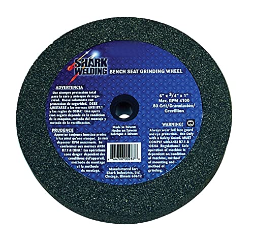 Shark 12777 7-Inch by 1-Inch Bench Seat Grinding Wheel with Grit-36