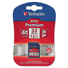 Load image into Gallery viewer, Verbatim 96871 Premium SDHC Memory Card, Class 10, 32GB
