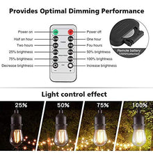 Load image into Gallery viewer, YiLighting 240W Outdoor Dimmer for String Lights - Weatherproof 50ft Wireless Remote Control Dimmer with Fuse Protection - Timer, Memory, Remote Dimmer for Dimmable LED Bulbs (240W Dimmer Control)
