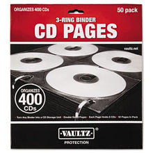 Load image into Gallery viewer, - Two-Sided CD Refill Pages for Three-Ring Binder, 50/Pack
