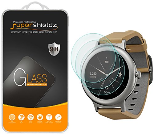 (3 Pack) Supershieldz Designed for LG Watch Style Tempered Glass Screen Protector, Anti Scratch, Bubble Free