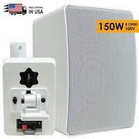 EMB ECW30 150 Watts Full Range Outdoor Speaker/Environmental/Monitor (1 Speaker) White  Perfect for: Restaurant/Outdoor/Temple/Patio/Pool/Meeting Room/Church/Coffee Shop