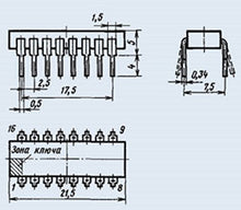 Load image into Gallery viewer, S.U.R. &amp; R Tools K155TV15 Analogue 74109PC IC/Microchip USSR 20 pcs
