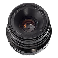 Fotga 25mm f1.8 Manual Focus HD/MC Prime Lens for Canon EOS EF-M Mount M M2 M3 M5 M6 M10 M50 M100 Dslr Cameras Black