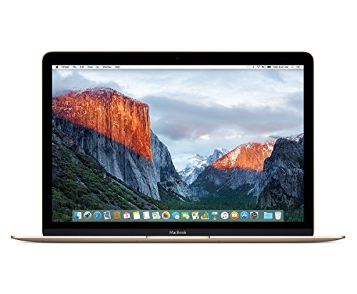 Apple MacBook (MLHE2LL/A) 256GB 12-inch Retina Display (2016) Intel Core M3 Tablet - Champagne Gold (Renewed)