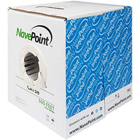 NavePoint CAT5e (CCA), 500ft, Gray, Solid Bulk Ethernet Cable, 24AWG 4 Pair, Unshielded Twisted Pair (UTP)