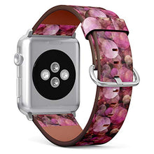 Load image into Gallery viewer, S-Type iWatch Leather Strap Printing Wristbands for Apple Watch 4/3/2/1 Sport Series (42mm) - Psychedelic Bubbles Pattern on hotpink Background
