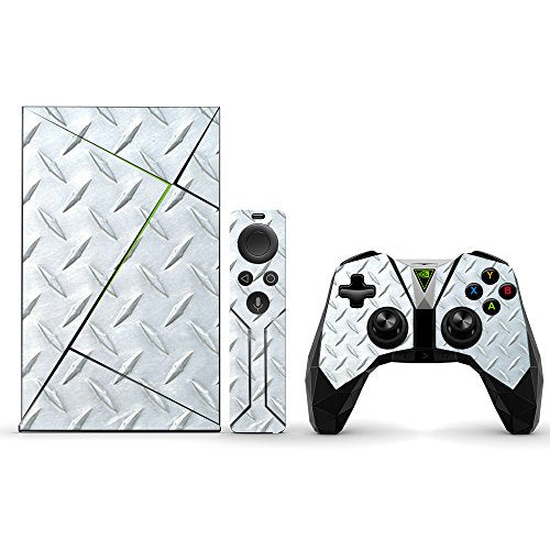 MightySkins Skin Compatible with NVIDIA Shield TV (2017) wrap Cover Sticker Skins Diamond Plate