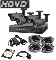 HDVD HVD-P-T88B4 Full HD 1080P HD-TVI CCTV Package 8CH DVR with 4 Camera 2.0MP 1080P Cameras Full HD 1080P HDMI Output Night Vision IR Indoor/Outdoor Bullet Pipe Camera 1TB HDD Installed