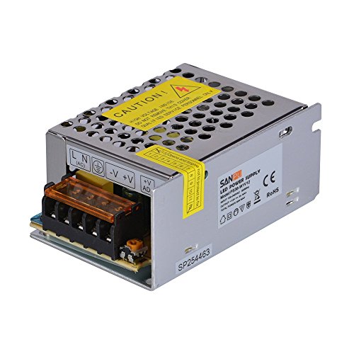 SMPS LED Driver 12v 36w 3a Constant Voltage Switching Power Supply, 110v 220v ac to dc Lighting Transformer Converter (SANPU PS36-W1V12)