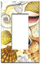 Load image into Gallery viewer, Single Gang Rocker Wall Plate - Shell Collection

