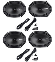 (2) Pairs Rockford Fosgate R168X2 6x8 440 Watt 2-Way Car Audio Speakers