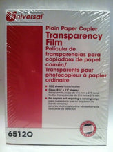 Load image into Gallery viewer, Universal Plain Paper Copier Transparency 65120

