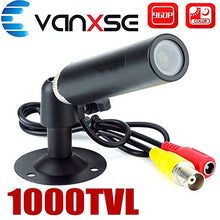 Load image into Gallery viewer, Vanxse CCTV 1/3 Sony CCD 1000TVL HD 3.6mm Mini Bullet Security Camera Indoor Surveillance Camera with Bracket
