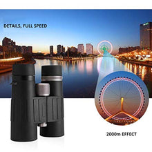 Load image into Gallery viewer, HD 10x50 Binoculars for Adults | Waterproof Fog Proof | BAK4 Roof Prism | FMC Lenses | Professional Binos for Outdoor Hunting Hiking Nature Watching Sports Events and Concerts (Color : Black)
