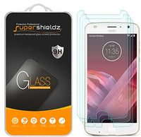 (3 Pack) Supershieldz for Motorola (Moto Z2 Play) Tempered Glass Screen Protector, 0.33mm, Anti Scratch