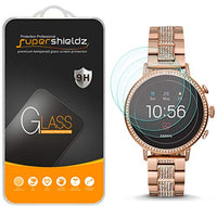(3 Pack) Supershieldz Designed for Fossil Q Venture HR Gen 4 Smartwatch Tempered Glass Screen Protector, Anti Scratch, Bubble Free