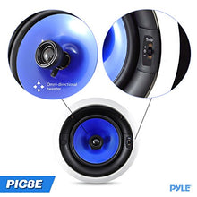 Load image into Gallery viewer, 2-Way In-Wall In-Ceiling Speaker System - Dual 8 Inch 300W Pair of Ceiling Wall Flush Mount Speakers w/ 1&quot; Silk Dome Tweeter, Adjustable Treble Control - For Home Theater Entertainment - Pyle PIC8E
