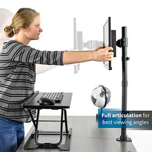 Load image into Gallery viewer, VIVO Single Monitor Desk Mount, Extra Tall Fully Adjustable Stand for up to 32 inch Screen (STAND-V001T)
