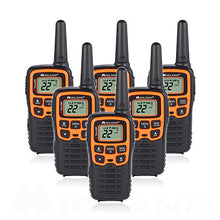 Load image into Gallery viewer, Midland T51VP3 22 Channel FRS Walkie Talkie - Up to 28 Mile Range Two-Way Radio - Orange/Black (Pack of 6)
