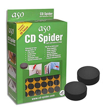 Load image into Gallery viewer, Aso CD DVD Foam Hub Spider Holders Self Adhesive Sticky Dots Studs 1000 pcs (Black)

