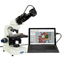 OMAX 40X-2000X LED Binocular Compound Siedentopf Microscope with 9MP Digital Camera