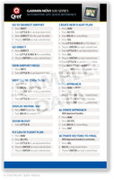 Garmin Nuvi 500 Series Qref Card Checklist (Qref GPS Quick Reference)