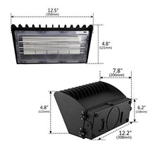 Load image into Gallery viewer, 1000LED LED Wall Pack Light, 70W 7,200Lm, 600W HPS/HID Eq., Daylight White 5000K Waterproof Outdoor Wallpack Lighting

