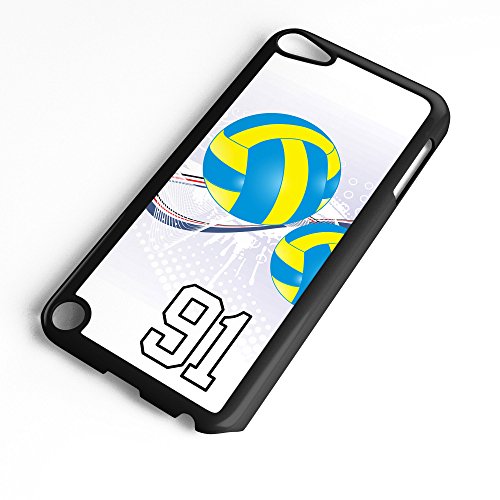 iPod Touch Case Fits 6th Generation or 5th Generation Volleyball #9100 Choose Any Player Jersey Number 11 in Black Plastic Customizable by TYD Designs