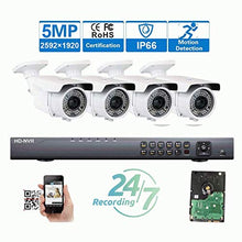 Load image into Gallery viewer, Amview 5MP (2592x1920p) 8 Channel 4K NVR Network PoE IP Security Camera System - HD 5MP 1920p 2.8~12mm Varifocal Zoom (4) Bullet IP Camera
