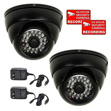 Load image into Gallery viewer, Video Secu 2 Pack Built In 1/3&quot; Effio Color Ccd 600 Tvl Ir Day Night Dome Security Cameras Outdoor Van

