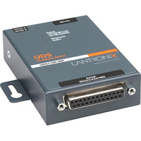 Lantronix UDS1100-IAP Industrial Device Server. UD1100IA2-01 DEVICE SERVR 1PRT 10/100 RS232/422/485 DEVSVR. 1 x DB-25 , 1 x RJ-45