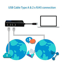 Load image into Gallery viewer, Vantec USB 3.0 to Dual Gigabit Ethernet Network Adapter (CB-U320GNA),Black
