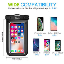Load image into Gallery viewer, MoKo Waterproof Phone Pouch, Underwater Waterproof Cellphone Case Dry Bag with Lanyard Compatible with iPhone 12 Mini/12 Pro, iPhone X/Xs/Xr, 8/7/6s Plus, Samsung Galaxy S21/S10/S9, S8 Plus/S7 Edge
