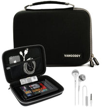 Load image into Gallery viewer, VanGoddy Harlin Gray Black Hard Shell Carrying Case for Acer Iconia One 7 / Tab 8 / Tab 8 W/One 8 + Ear Buds with Mic
