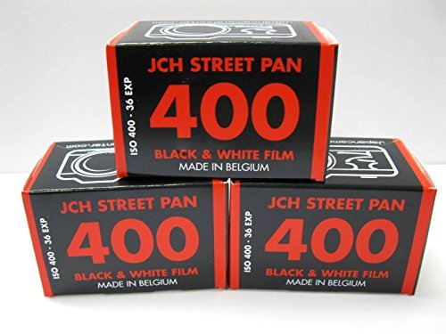 JCH Street Pan ISO 400 Black & White Film 36 Exposure Roll StreetPan 3 Rolls