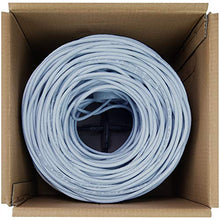 Load image into Gallery viewer, NavePoint Cat6 (CCA), 500ft, Gray, Solid Bulk Ethernet Cable, 550MHz, 23AWG 4 Pair, Unshielded Twisted Pair (UTP)
