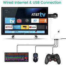 Load image into Gallery viewer, Chromecast Ethernet Adapter, Micro USB to RJ45 LAN Port with 3 USB OTG Hub Cable
