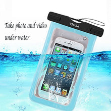 Load image into Gallery viewer, Waterproof Case,4 Pack iBarbe Universal Cell Phone Dry Bag Pouch Underwater Cover for iPhone X 8 Plus 7 7 Plus 6S 6 6S Plus SE Samsung Galaxy Note s9 s s8 LUS S7 S6 Edge etc.to 5.7 inch,Teal
