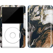Load image into Gallery viewer, Skinit Decal MP3 Player Skin Compatible with iPod Classic (6th Gen) 80GB - Officially Licensed Originally Designed Copper and Black Marble Ink Design

