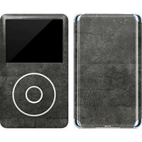 Skinit Decal MP3 Player Skin Compatible with iPod Classic (6th Gen) 80GB - Officially Licensed Originally Designed Dark Iron Grey Concrete Design