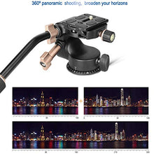 Load image into Gallery viewer, 2018 QZSD-Q08S Professional 3 Way Camera Tripod Head Aluminum Alloy Damping Panhead with 1/4&#39;&#39; Screw Long Handel
