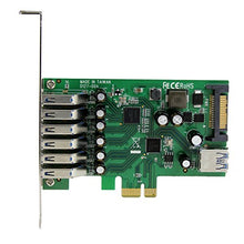 Load image into Gallery viewer, StarTech.com 7 Port PCI Express USB 3.0 Card - Standard &amp; Low-Profile - SATA Power - UASP Support - 1 Internal &amp; 6 External USB 3.0 Ports (PEXUSB3S7)
