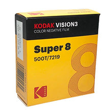 Load image into Gallery viewer, KODAK VISION3 500T/7219 Color Negative Film, SP464 Super 8 Cartridge, 50&#39; Roll
