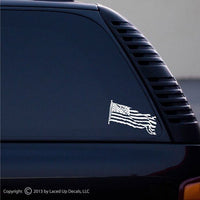 United States Waving flag decal Small