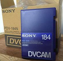 Load image into Gallery viewer, Sony PDV-184N DVCAM 184min Data Tape Cartridge - Box of 10 - Made in Japan
