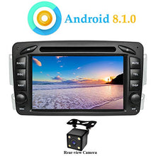 Load image into Gallery viewer, XISEDO Android 8.1.0 in Dash Car Stereo 7 Inch Head Unit Quad Core Autoradio Car GPS Navigation with DVD Player for Mercedes-Benz CLK W209/ C Class W203/A-Class (with Rear-View Camera)
