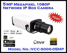 Load image into Gallery viewer, 5MP IP Box Camera / DVI-I / H.265 / H.264 / MJEPG / Audio / Alarm / RS485 / POE
